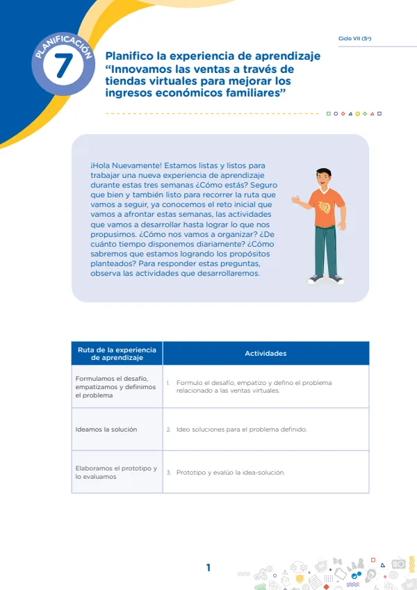 Innovamos las ventas a través de tiendas virtuales para mejorar los ingresos económicos familiares (MINEDU) PDF 1 Portada de Innovamos las ventas a través de tiendas virtuales para mejorar los ingresos económicos - 5.º grado de Secundaria - MINEDU