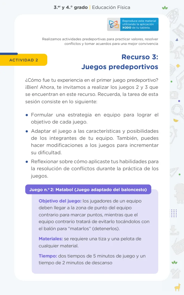 Juegos predeportivos (baloncesto, netball) - Secundaria (MINEDU) PDF 1 Portada de Juegos predeportivos (baloncesto, netball) - Secundaria - MINEDU