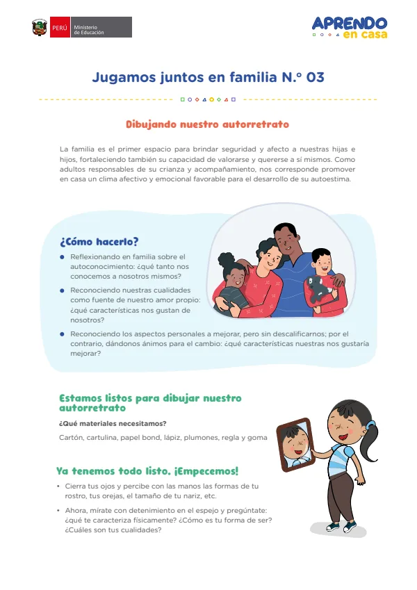 Jugamos juntos en familia 3 - Secundaria (MINEDU) PDF 1 Portada de Jugamos juntos en familia 3 - Secundaria - MINEDU