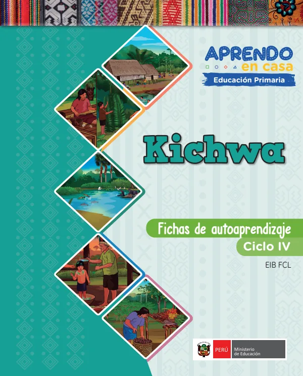 Kichwa - Fichas de autoaprendizaje Mamaru del IV Ciclo (3.er) de Primaria (MINEDU) PDF 1 Portada de Kichwa - Fichas de autoaprendizaje Mamaru del IV Ciclo (3.er) de Primaria - MINEDU