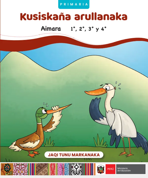 Kusiskaña arullanaka: retahilas divertidas - Primaria - Aimara (MINEDU) PDF 1 Portada de Kusiskaña arullanaka: retahilas divertidas - Primaria - Aimara - MINEDU