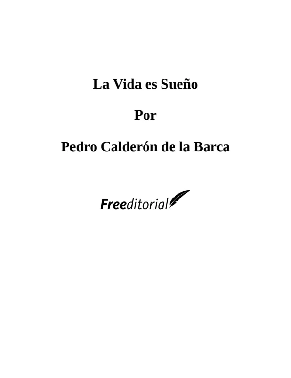 La vida es sueño - Secundaria (MINEDU) PDF 1 Portada de La vida es sueño - Secundaria - MINEDU