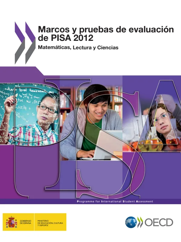 Marcos y pruebas de evaluación de PISA 2012: Matemáticas, Lectura y Ciencias - España (en castellano) (MINEDU) PDF 1 Portada de Marcos y pruebas de evaluación de PISA 2012: Matemáticas, Lectura y Ciencias - España - Evaluaciones UMC (ECE y ENLA) - MINEDU