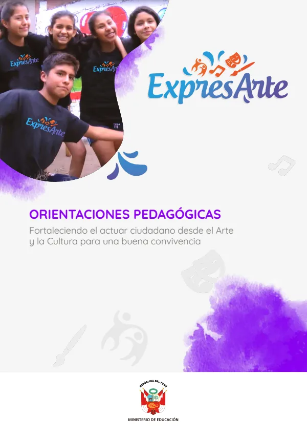 Material pedagógico de Expresarte (MINEDU) PDF 1 Portada de Material pedagógico de Expresarte - MINEDU