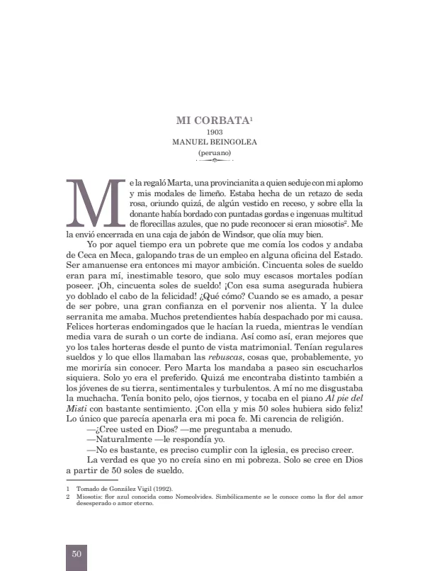 Mi corbata: 1903. Manuel Beingolea - 3.° grado de Secundaria (MINEDU) PDF 1 Portada de Mi corbata: 1903. Manuel Beingolea - 3.° grado de Secundaria - MINEDU