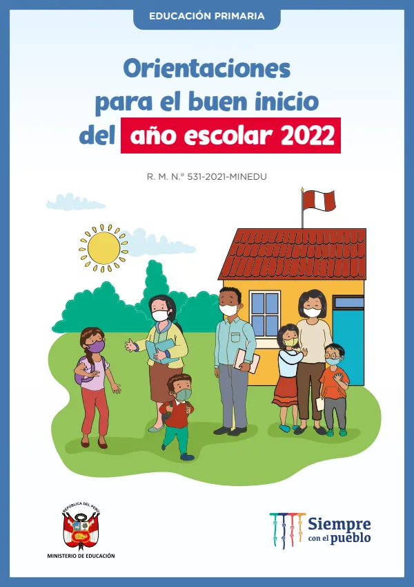 Orientación pedagógica para educación primaria (MINEDU) PDF 1 Portada de Orientación pedagógica para educación primaria - MINEDU