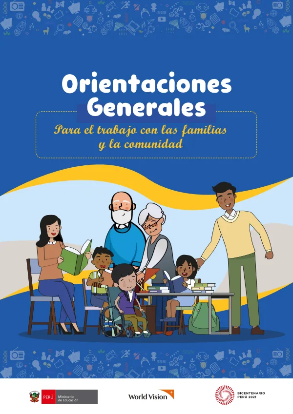 Orientaciones generales para el trabajo con la familia y la comunidad (MINEDU) PDF 1 Portada de Orientaciones generales para el trabajo con la familia y la comunidad - Guías docentes - MINEDU