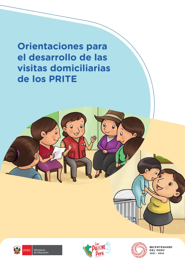 Orientaciones para el desarrollo de las visitas domiciliarias de los PRITE (MINEDU) PDF 1 Portada de Orientaciones para el desarrollo de las visitas domiciliarias de los PRITE - Educación Básica Especial (EBE) - MINEDU