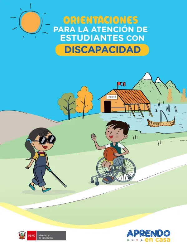 Orientaciones para la atención de estudiantes con discapacidad (MINEDU) PDF 1 Portada de Orientaciones para la atención de estudiantes con discapacidad - Educación Básica Especial (EBE) - MINEDU