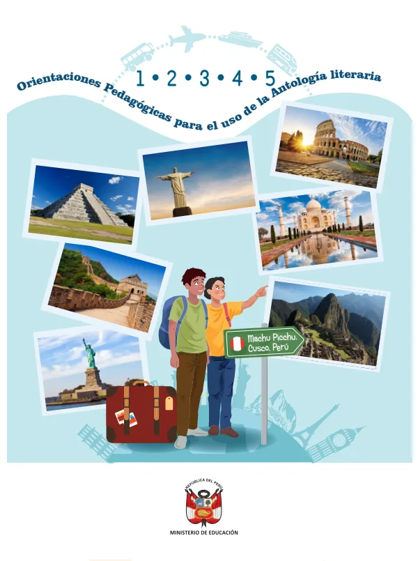 Orientaciones pedagógicas para el uso de la Antología literaria (MINEDU) PDF 1 Portada de Orientaciones pedagógicas para el uso de la Antología literaria - Guías docentes - MINEDU