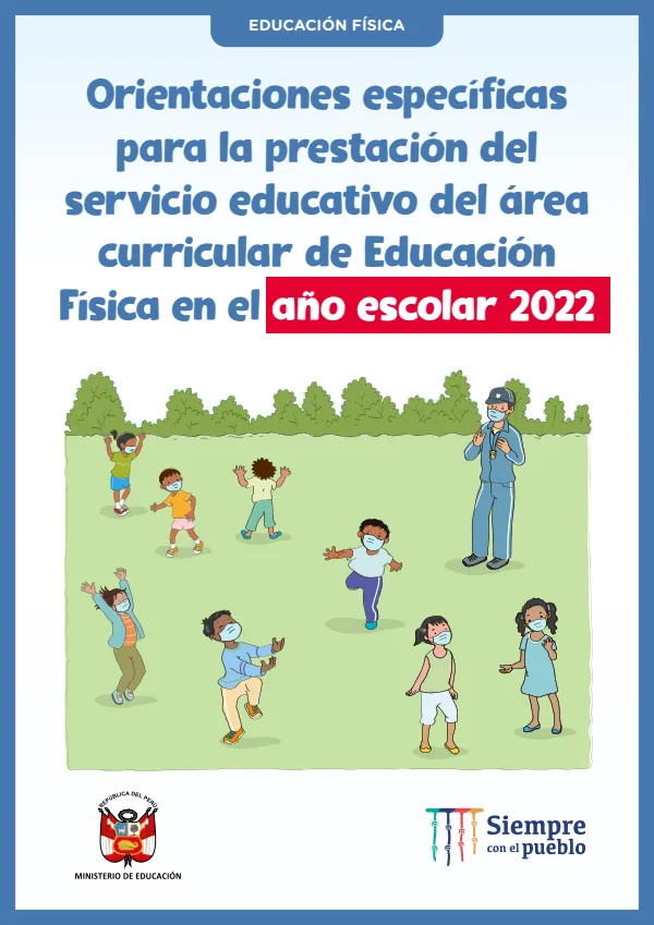 Orientaciones pedagógicas y de bioseguridad para el área de Educación Física (MINEDU) PDF 1 Portada de Orientaciones pedagógicas y de bioseguridad para el área de Educación Física - Guías docentes - MINEDU