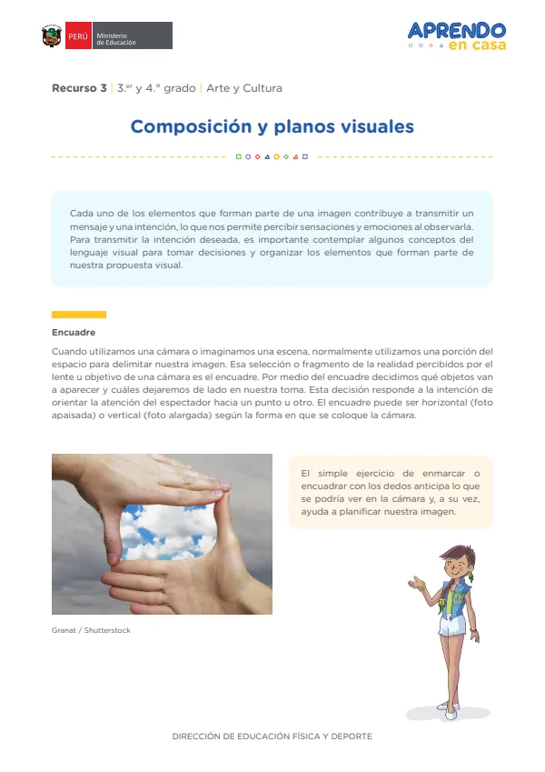 Planos Visuales , 3.er y 4. grado (MINEDU) PDF 1 Portada de Planos Visuales , 3.er y 4. grado - MINEDU