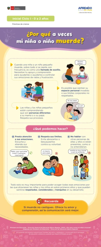 ¿Por qué a veces mi niña/o muerde? - Inicial 2 años (MINEDU) PDF 1 Portada de ¿Por qué a veces mi niña/o muerde? - Inicial 2 años - MINEDU