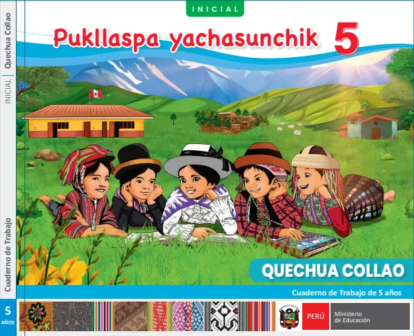 Pukllaspa yachasunchik: cuaderno de trabajo de 5 años - Quechua collao (MINEDU) PDF 1 Portada de Pukllaspa yachasunchik: cuaderno de trabajo de 5 años - Quechua collao - MINEDU