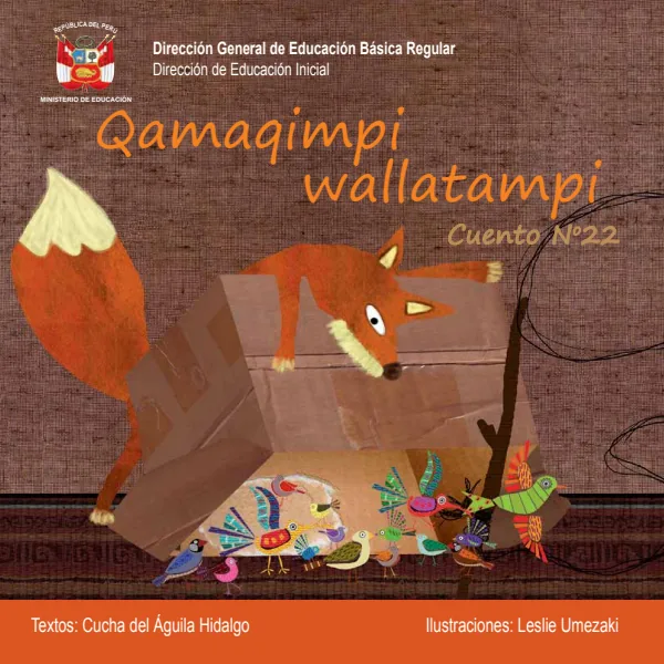 Qamaqimpi wallatampi - La huallata y el zorro - Educación Inicial (MINEDU) PDF 1 Portada de Qamaqimpi wallatampi - La huallata y el zorro - Educación Inicial - MINEDU