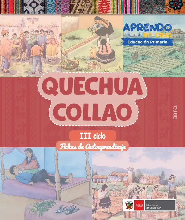 Quechua Collao - Fichas de autoaprendizaje Chachas del III Ciclo (1.er y 2.) de Primaria (MINEDU) PDF 1 Portada de Quechua Collao - Fichas de autoaprendizaje Chachas del III Ciclo (1.er y 2.) de Primaria - MINEDU