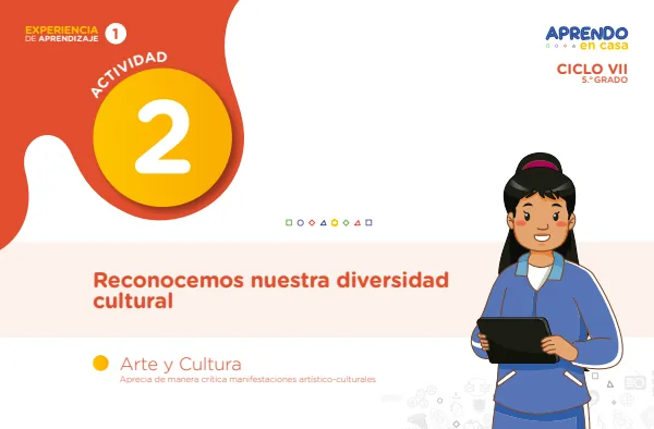 Reconocemos nuestra diversidad cultural - 5.° grado de Secundaria (MINEDU) PDF 1 Portada de Reconocemos nuestra diversidad cultural - 5.° grado de Secundaria - MINEDU