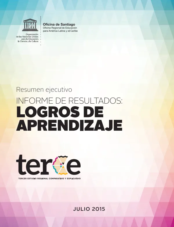 Resumen ejecutivo (TERCE 2013) (MINEDU) PDF 1 Portada de Resumen ejecutivo (TERCE 2013) - Evaluaciones UMC (ECE y ENLA) - MINEDU