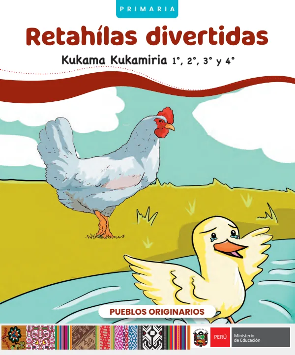 Retahílas divertidas - Primaria - Kukama kukamiria (MINEDU) PDF 1 Portada de Retahílas divertidas - Primaria - Kukama kukamiria - MINEDU