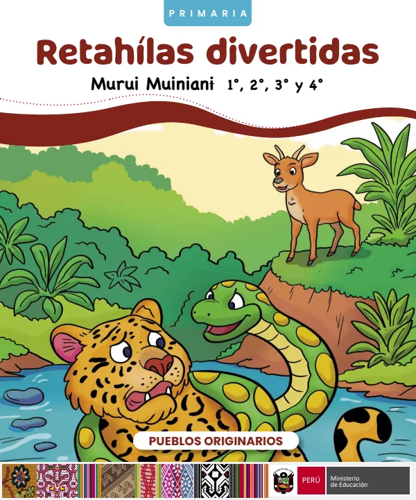Retahílas divertidas - Primaria - Murui-Muinani (MINEDU) PDF 1 Portada de Retahílas divertidas - Primaria - Murui-Muinani - MINEDU