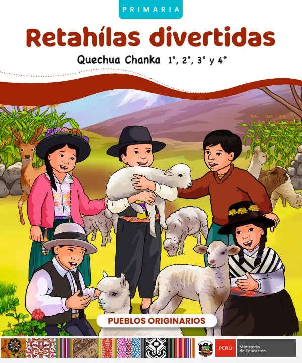 Retahílas divertidas - Primaria - Quechua chanka (MINEDU) PDF 1 Portada de Retahílas divertidas - Primaria - Quechua chanka - MINEDU