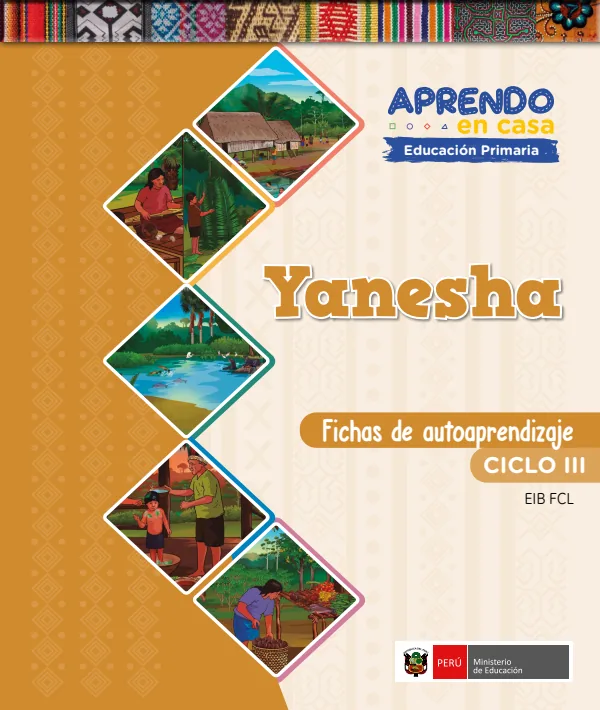 Shipibo-Konibo - Fichas de autoaprendizaje Mamaru del IV Ciclo (3.er) de Primaria (MINEDU) PDF 1 Portada de Shipibo-Konibo - Fichas de autoaprendizaje Mamaru del IV Ciclo (3.er) de Primaria - MINEDU