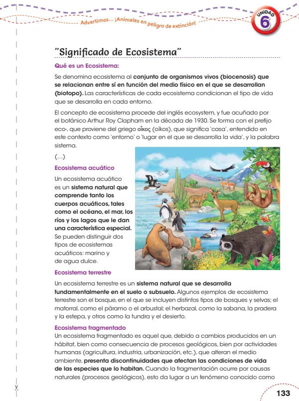 Significado de Ecosistema - 6.° grado de Primaria (MINEDU) PDF 1 Portada de Significado de Ecosistema - 6.° grado de Primaria - MINEDU
