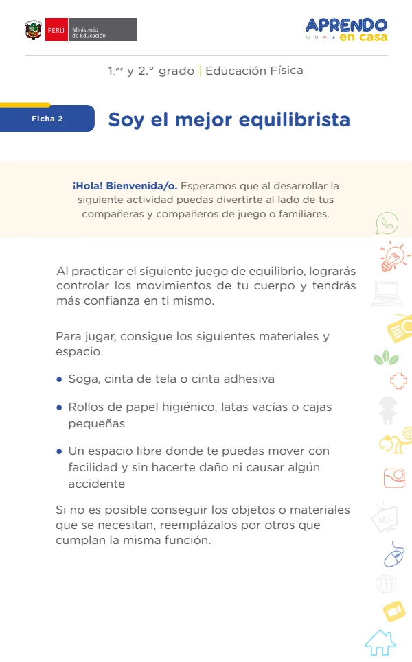 Soy el mejor equilibrista - Primaria (MINEDU) PDF 1 Portada de Soy el mejor equilibrista - Primaria - MINEDU
