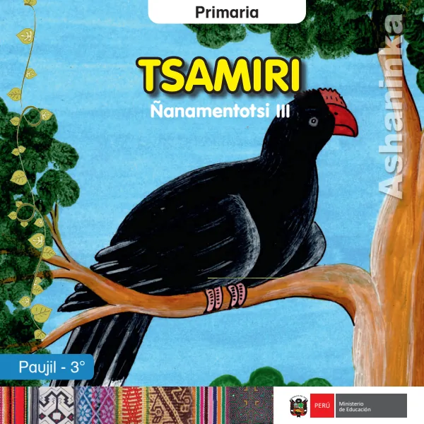 Tsamiri Ñanamentotsi III = Paujil - 3. grado de primaria - Ashaninka (MINEDU) PDF 1 Portada de Tsamiri Ñanamentotsi III = Paujil - 3. grado de primaria - Ashaninka - MINEDU