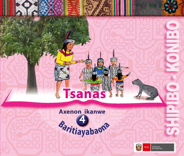 Tsanas 4 años = Cuaderno de trabajo y folder de Inicial 4 años - Shipibo-Konibo (MINEDU) PDF 1 Portada de Tsanas 4 años = Cuaderno de trabajo y folder de Inicial 4 años - Shipibo-Konibo - MINEDU