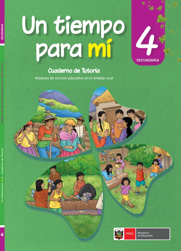 Un tiempo para mí 4: Cuaderno de Tutoría - 4.° grado de Secundaria (MINEDU) PDF 1 Portada de Un tiempo para mí 4: Cuaderno de Tutoría - 4.° grado de Secundaria - MINEDU