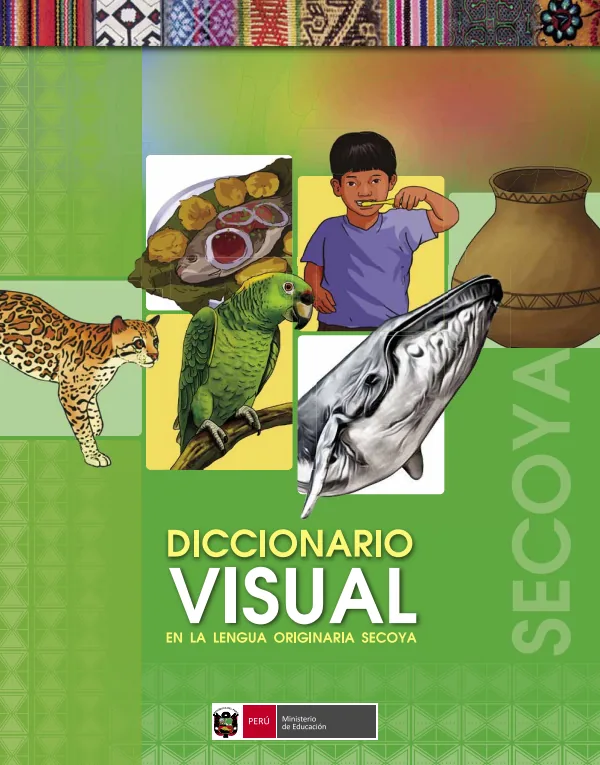Wese kokua iñako = Diccionario visual en la lengua originaria Secoya - Primaria (MINEDU) PDF 1 Portada de Wese kokua iñako = Diccionario visual en la lengua originaria Secoya - Primaria - MINEDU