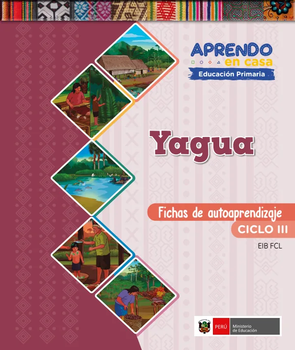 Yagua - Fichas de autoaprendizaje Mamaru del III Ciclo (1.er y 2.) de Primaria (MINEDU) PDF 1 Portada de Yagua - Fichas de autoaprendizaje Mamaru del III Ciclo (1.er y 2.) de Primaria - MINEDU