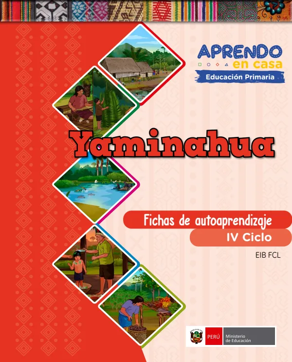 Yaminahua - Fichas de autoaprendizaje Mamaru del IV Ciclo (3.er) de Primaria (MINEDU) PDF 1 Portada de Yaminahua - Fichas de autoaprendizaje Mamaru del IV Ciclo (3.er) de Primaria - MINEDU