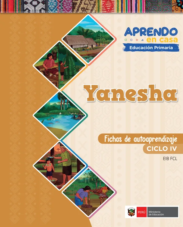 Yanesha - Fichas de autoaprendizaje Mamaru del IV Ciclo (3.er) de Primaria (MINEDU) PDF 1 Portada de Yanesha - Fichas de autoaprendizaje Mamaru del IV Ciclo (3.er) de Primaria - MINEDU