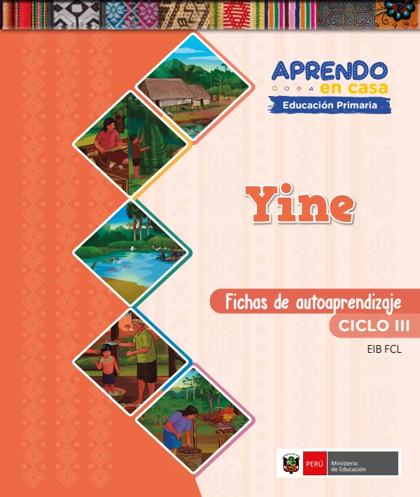 Yine - Fichas de autoaprendizaje Mamaru del III Ciclo (1.er y 2.) de Primaria (MINEDU) PDF 1 Portada de Yine - Fichas de autoaprendizaje Mamaru del III Ciclo (1.er y 2.) de Primaria - MINEDU