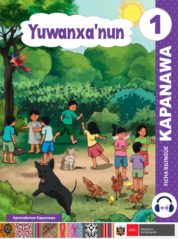 Yuwanxa'nun - 1 - Kapanawa: Ficha Bilingüe del 1 Primaria (MINEDU) PDF 1 Portada de Yuwanxa'nun - 1 - Kapanawa: Ficha Bilingüe del 1 Primaria - MINEDU